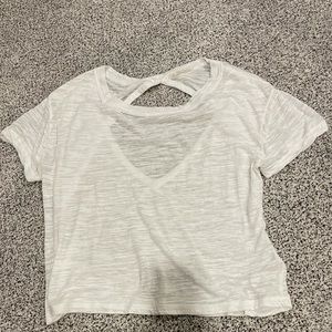 Free People White Tee